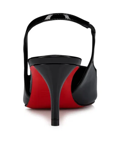 Christian Louboutin Women Miss Z 60mm Patent Calfskin Slingback Pump In Black