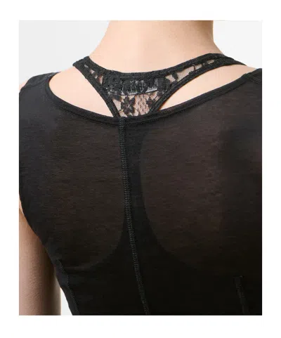 Our Legacy Swim Layered-effect Cotton-blend Tank In Black