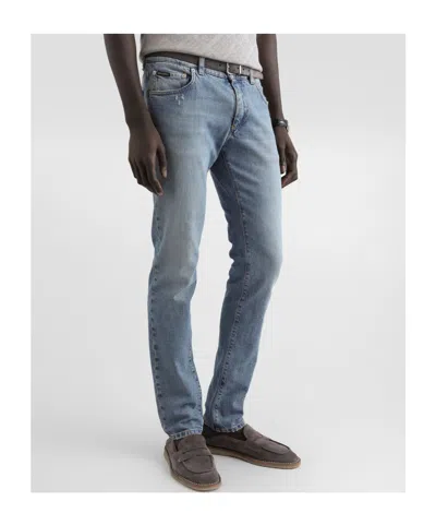 Dolce & Gabbana Multi-pocket Jeans In Blue