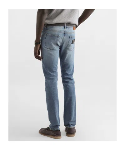 Dolce & Gabbana Multi-pocket Jeans In Blue