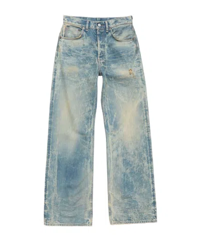 Acne Studios Distressed Denim Jeans In Blue