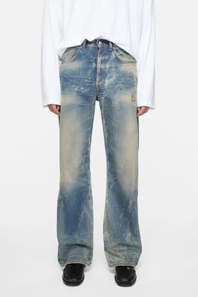 Acne Studios Distressed Denim Jeans In Blue