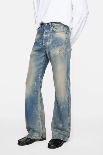 Acne Studios Distressed Denim Jeans In Blue