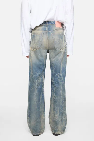 Acne Studios Distressed Denim Jeans In Blue
