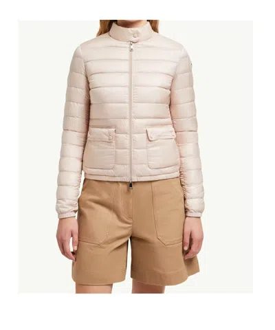 Moncler Women Lans Short Down Jacket In Neutral