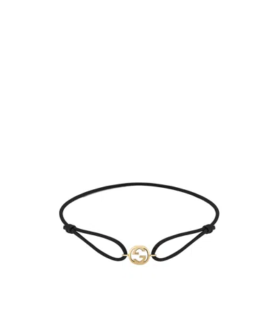 Gucci Interlocking 18k Charm Bracelet In Pattern