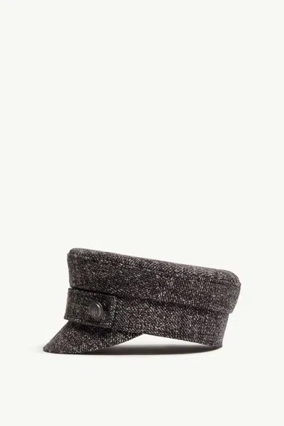 Moncler Wool Cap In Gray