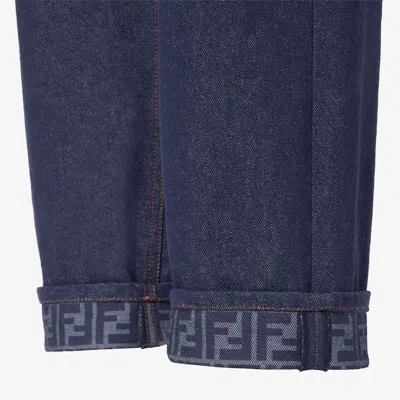 Fendi Long Jeans In Blue