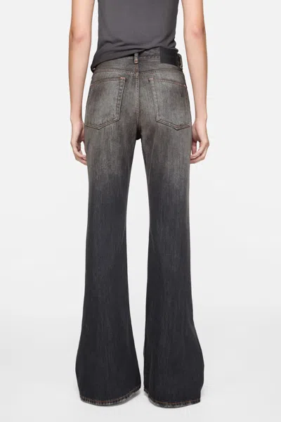 Acne Studios Logo-patch Jeans In Gray
