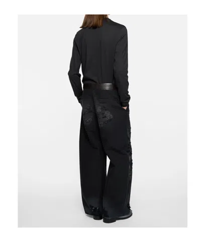 Acne Studios Long-sleeve Top In Black