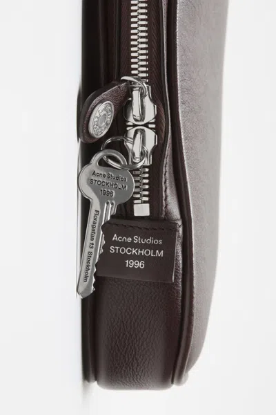 Acne Studios Zip Leather Wallet In Black