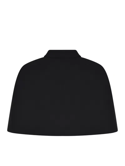 Max Mara Collared Coat In Black