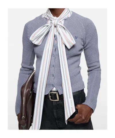 Acne Studios Button-up Cardigan In Blue