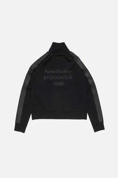Acne Studios Logo-print Sweatshirt In Black