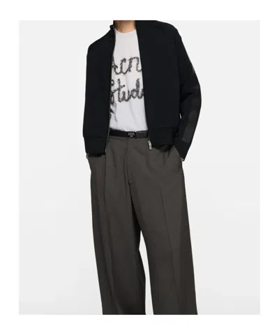 Acne Studios Logo-print Sweatshirt In Black