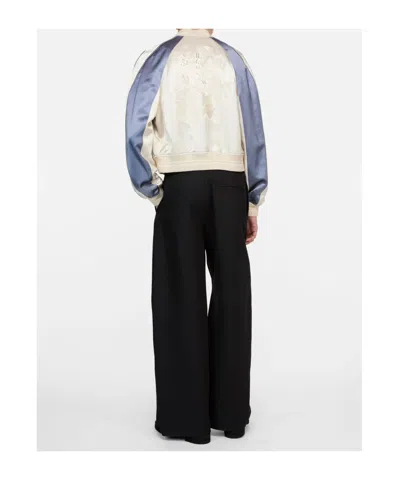 Acne Studios Logo-embroidered Bomber Jacket In Multi