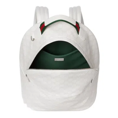 Gucci Medium Gg Backpack In White