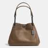 Coach Turnlock Edie Shoulder Bag - Women's In Fatigue/dark Gunmetal