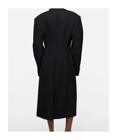 Acne Studios Wool Double-breasted Coat In Black