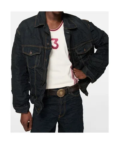 Acne Studios Button-closure Denim Jacket In Blue