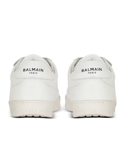 Balmain Smooth Leather Trainers In Multi