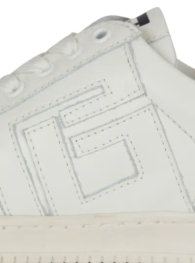 Balmain Smooth Leather Trainers In Multi