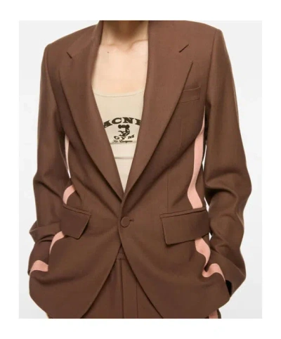 Acne Studios Wool Blazer In Brown