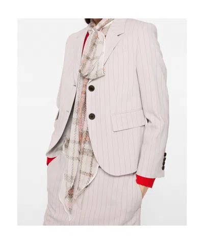 Acne Studios Single-breasted Blazer In Neutral