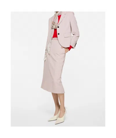 Acne Studios Single-breasted Blazer In Neutral