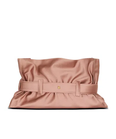 Balmain Medium Anthem Shoulder Bag In Pink
