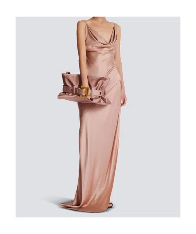Balmain Medium Anthem Shoulder Bag In Pink