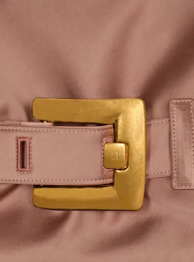 Balmain Medium Anthem Shoulder Bag In Pink