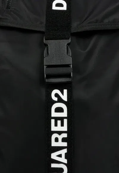 Dsquared2 Logo-print Backpack In Black