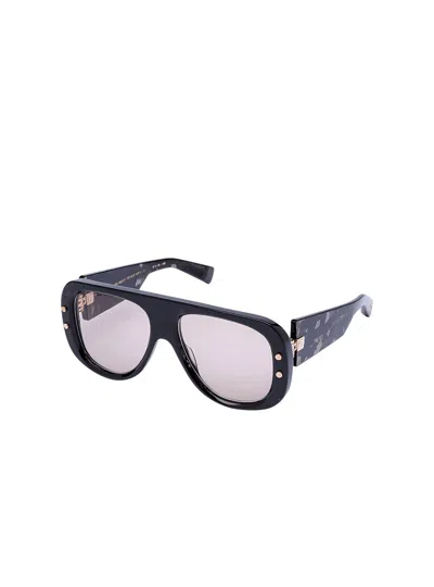 Balmain Pulse Pilot-frame Sunglasses In Metallic