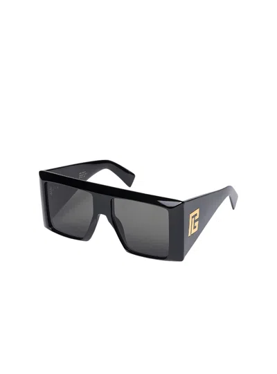 Balmain B-stage Square-frame Sunglasses In Gray