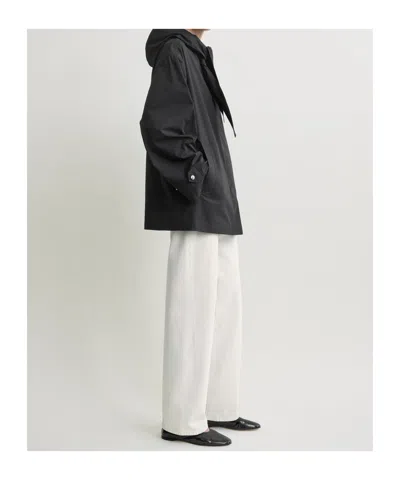 Totême Technical Scarf Jacket Black In Black