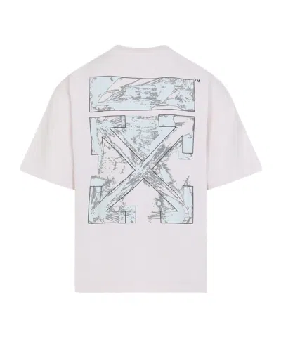 Off-white Graphic Print Crew Neck Short Sleeve T-shirt In White