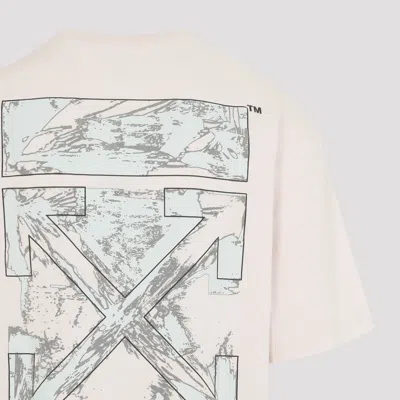 Off-white Graphic Print Crew Neck Short Sleeve T-shirt In White
