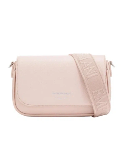 Emporio Armani Camera Shoulder Bag Adjustable Strap Design In Pink