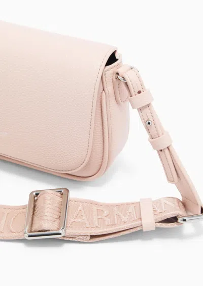 Emporio Armani Camera Shoulder Bag Adjustable Strap Design In Pink