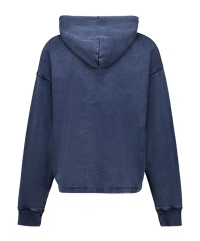 Off-white Long-sleeved Sweatshirt In Blue