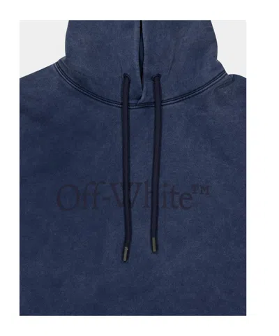 Off-white Long-sleeved Sweatshirt In Blue