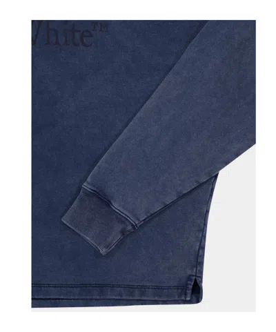 Off-white Long-sleeved Sweatshirt In Blue