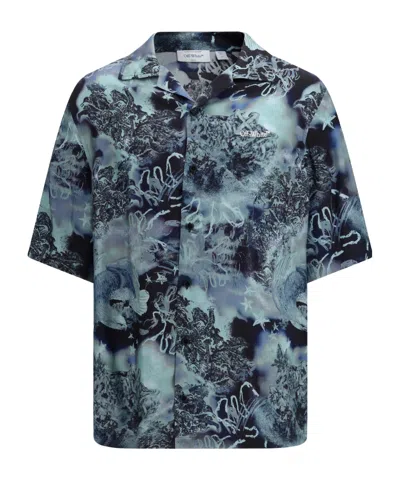 Off-white Multicolor Viscose Pattern Shirt In Multi
