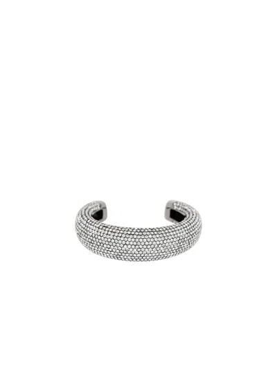 Balmain Rhinestone-embellished Bangles Set In Metallic | ModeSens