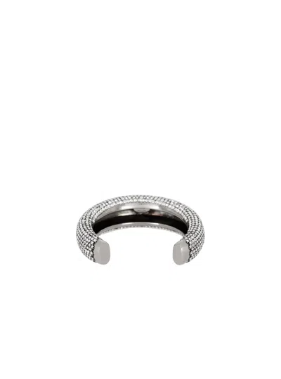 Balmain Rhinestone-embellished Bangles Set In Metallic | ModeSens