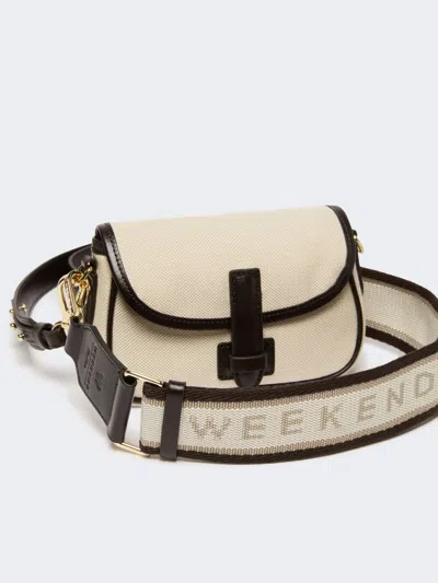 Weekend Max Mara Flap Shoulder Bag In Sand
