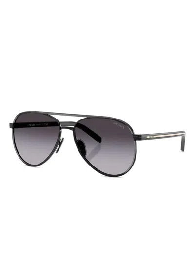Prada Pilot-frame Sunglasses In Black