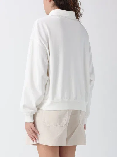 Brunello Cucinelli Cotton High Neck Sweater Drawstring Collar In White