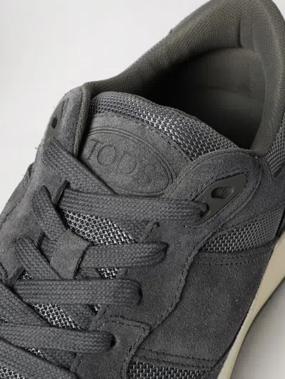 Tod's Mesh Panelled Lace-up Sneakers In Black